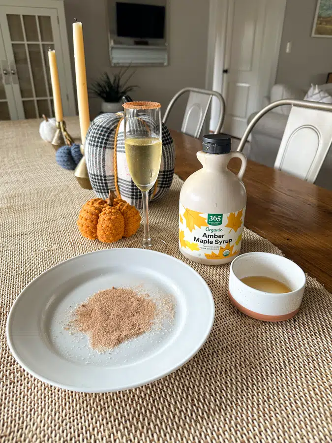 Pumpkin Spice Bubbly ingredients