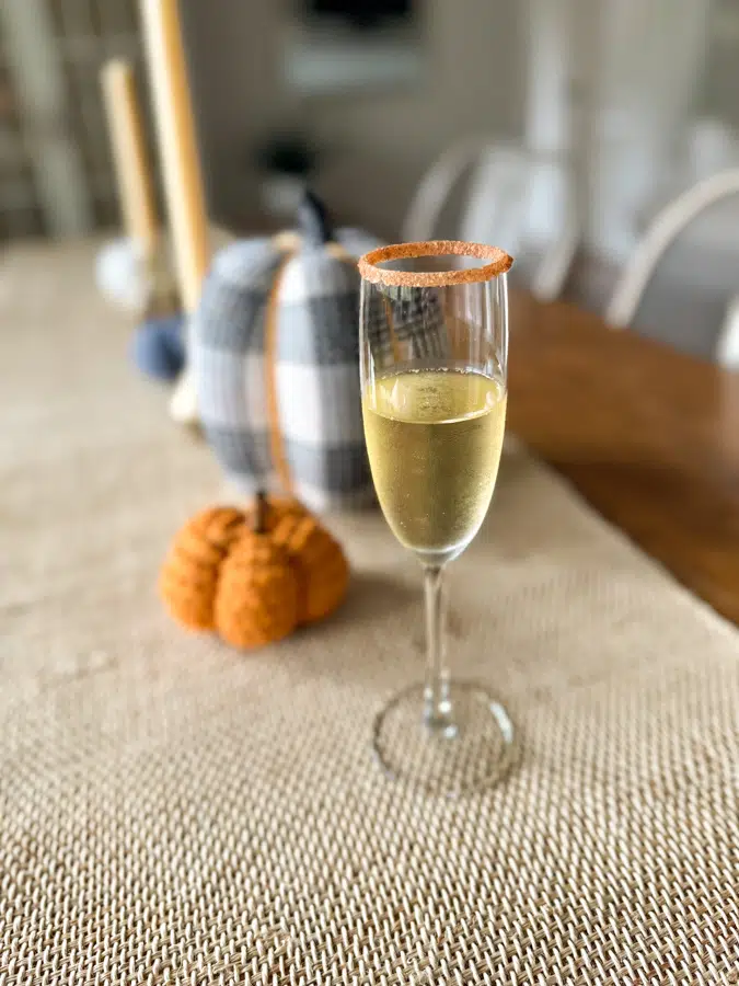 Pumpkin Spice Bubbly drink