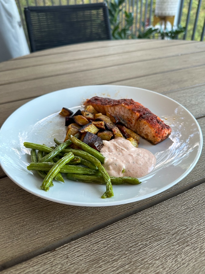 Blue Apron Cajun Spiced Salmon | That Time Of Year