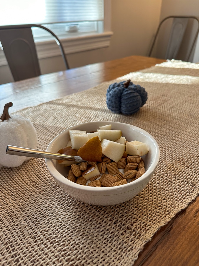 Oatmeal Squares with pear
