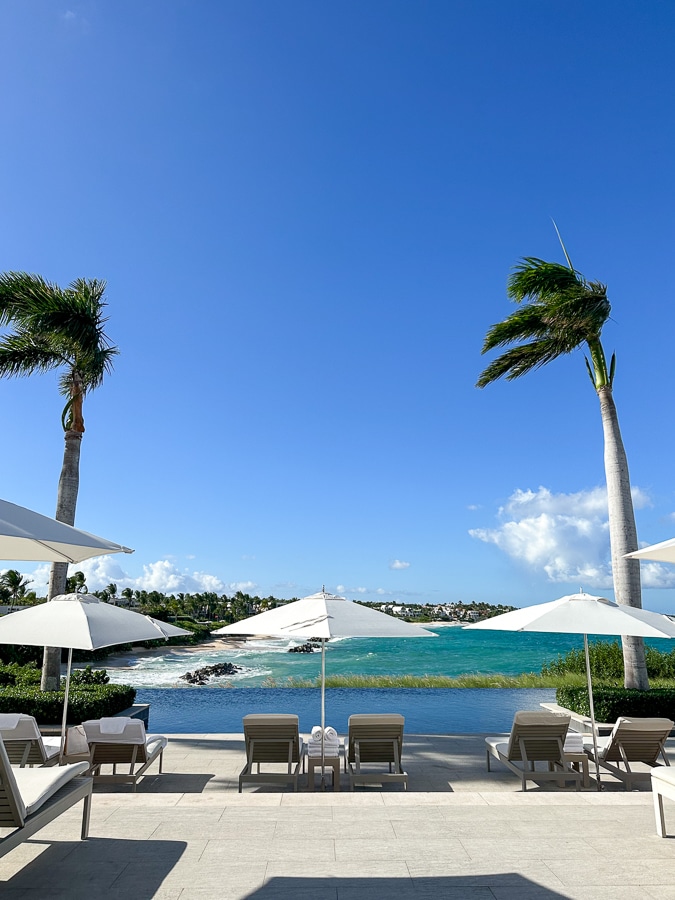 poolside benches