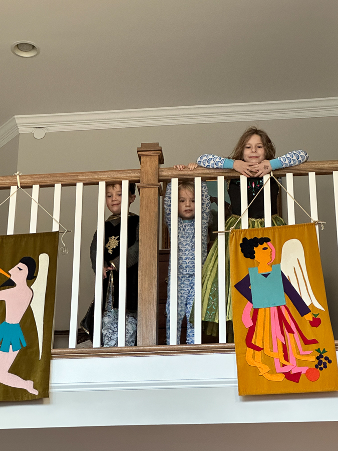 kids in costumes