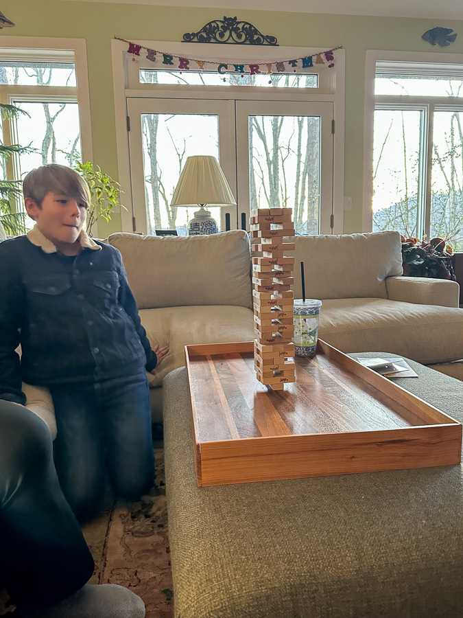 mega Jenga game | Christmas Break 2022 Recap