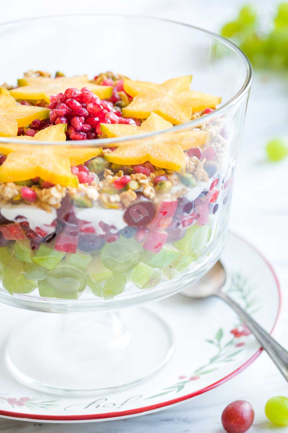 layered fruits dessert