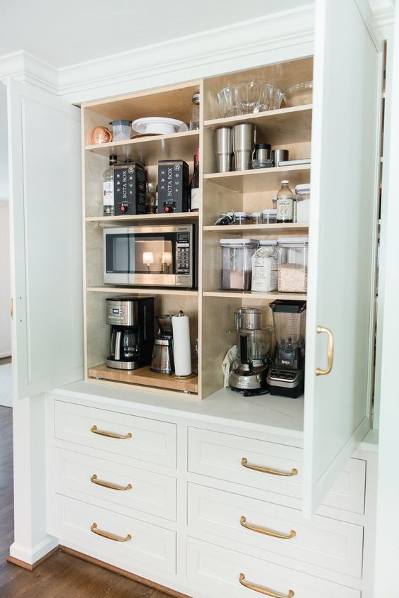 Pantry + Organization Inspiration | Modern Coastal Farmhouse Mood Board