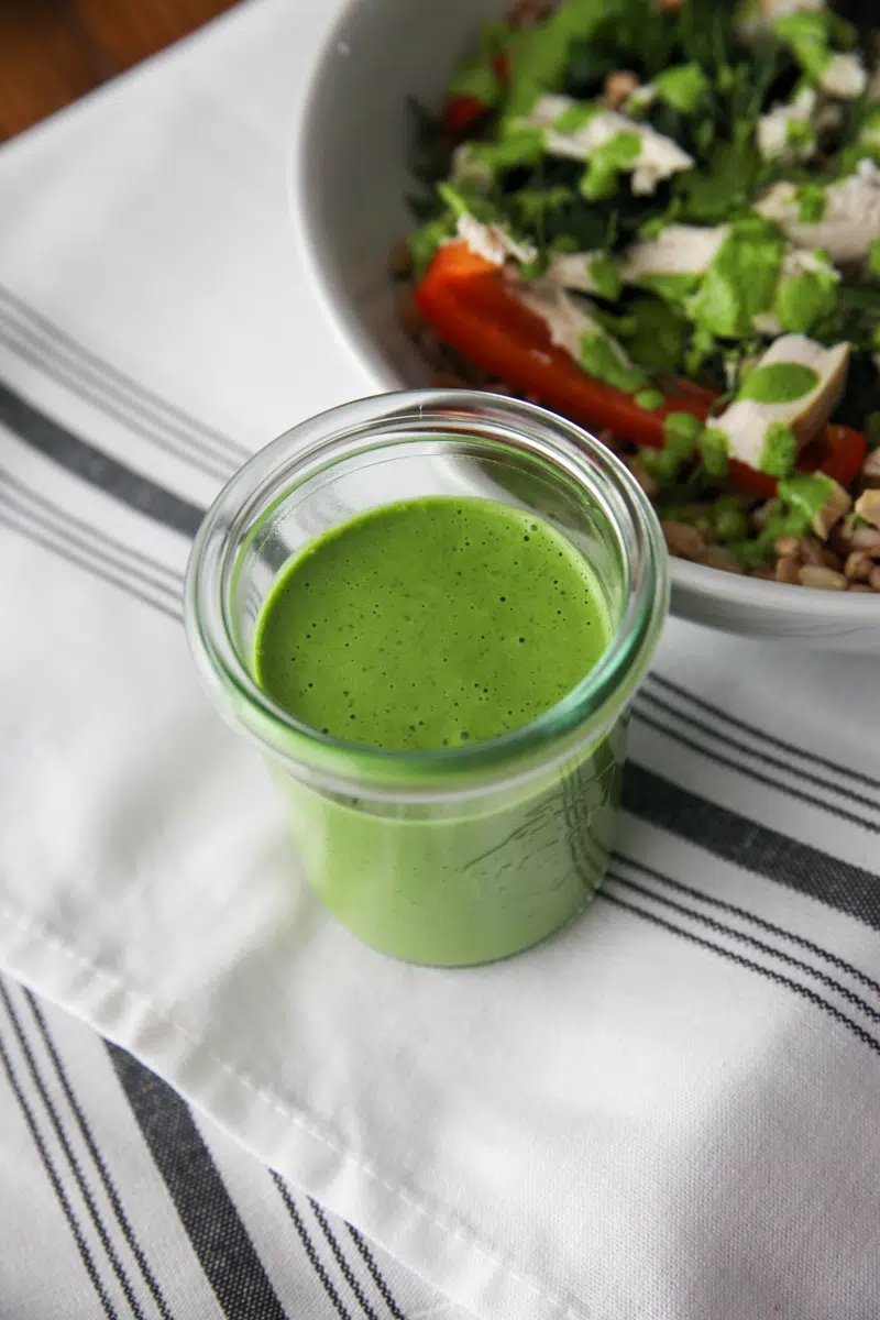 Herby Goddess Dressing | healthy dipping sauces