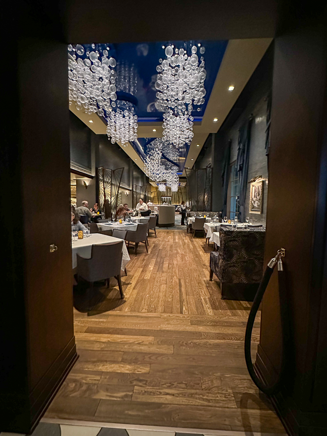 Inside Flying Fish restaurant