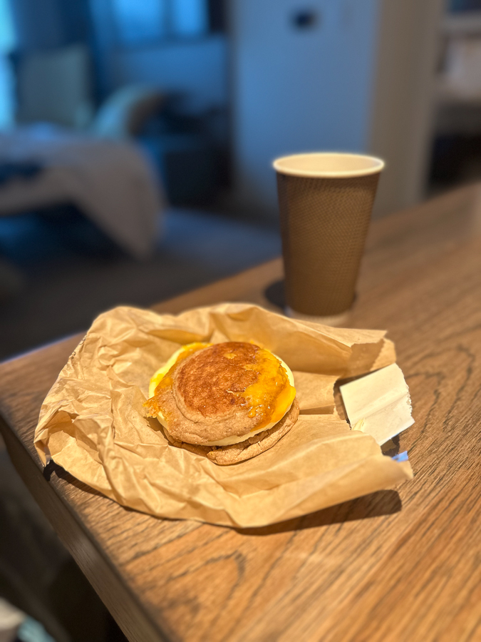 egg and cheese sandwich