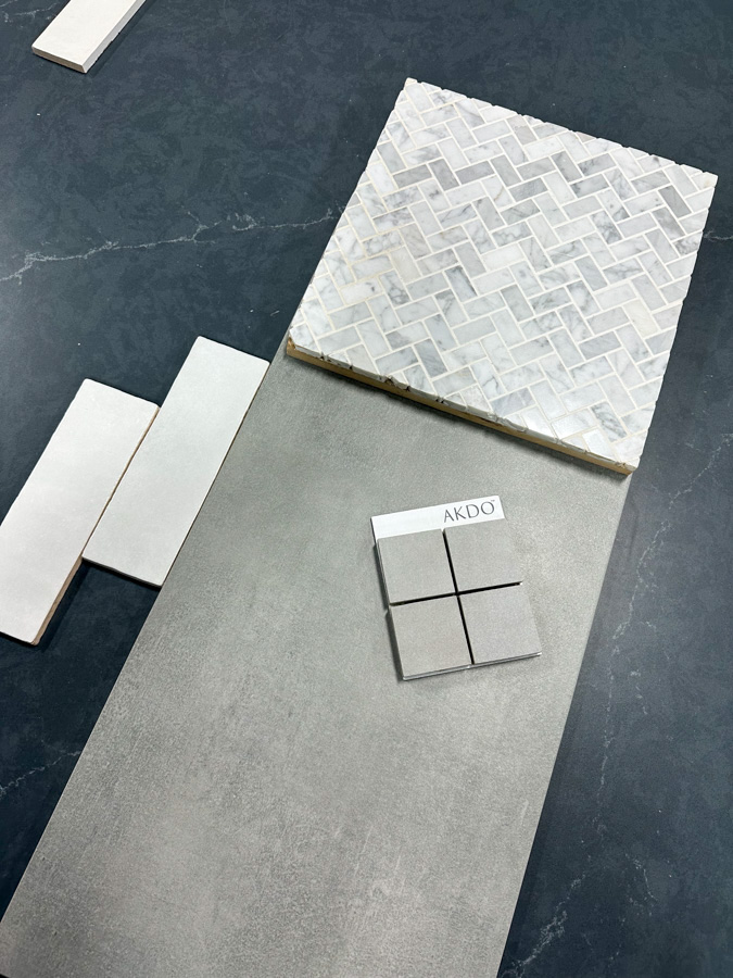 Scary Things - shower and floor tiles