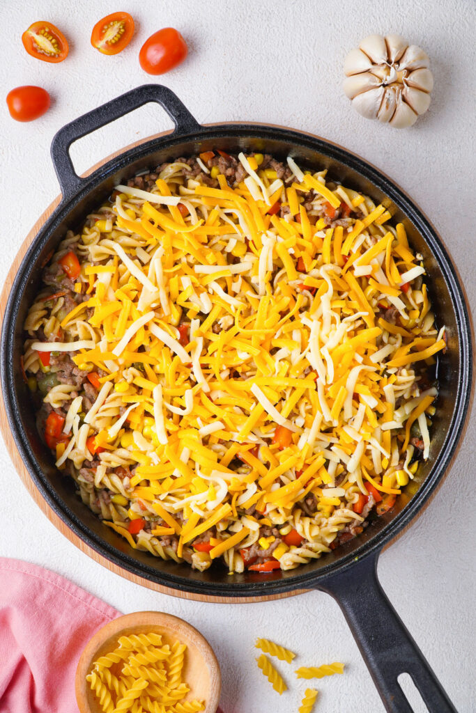 sprinkle cheese on top
