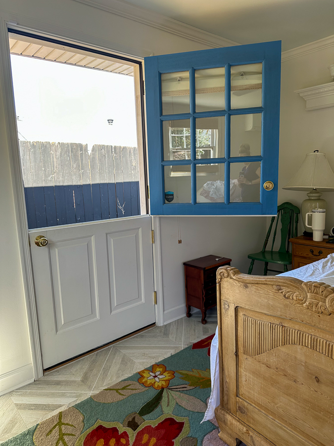 bedroom door window
