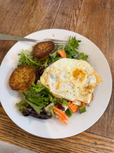 egg and salad