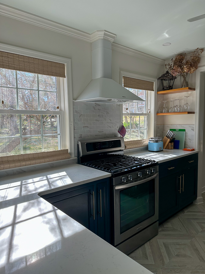 almost empty kitchen