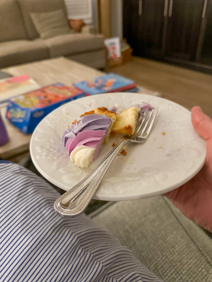 half a cupcake
