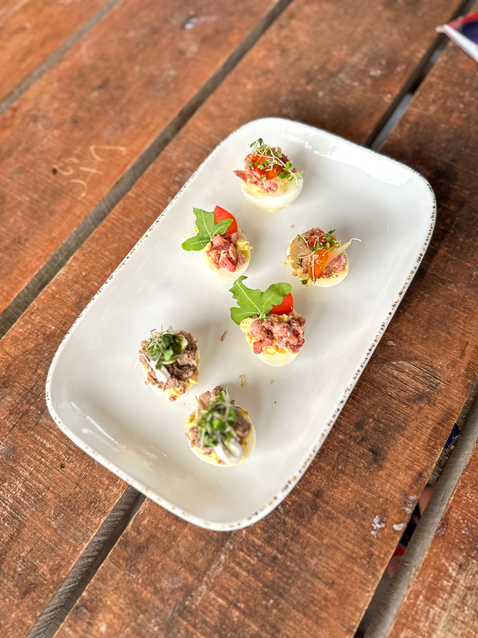 house-made deviled eggs
