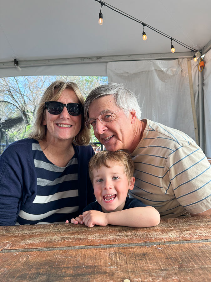 Grandparents with Birch | Visit to Hillsborough