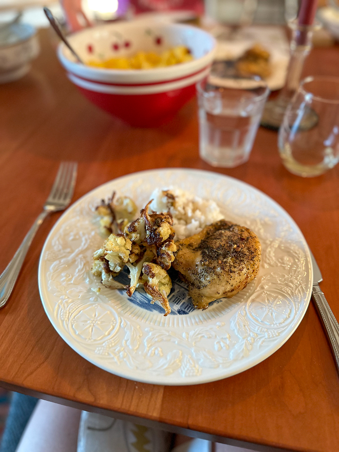herb chicken for dinner