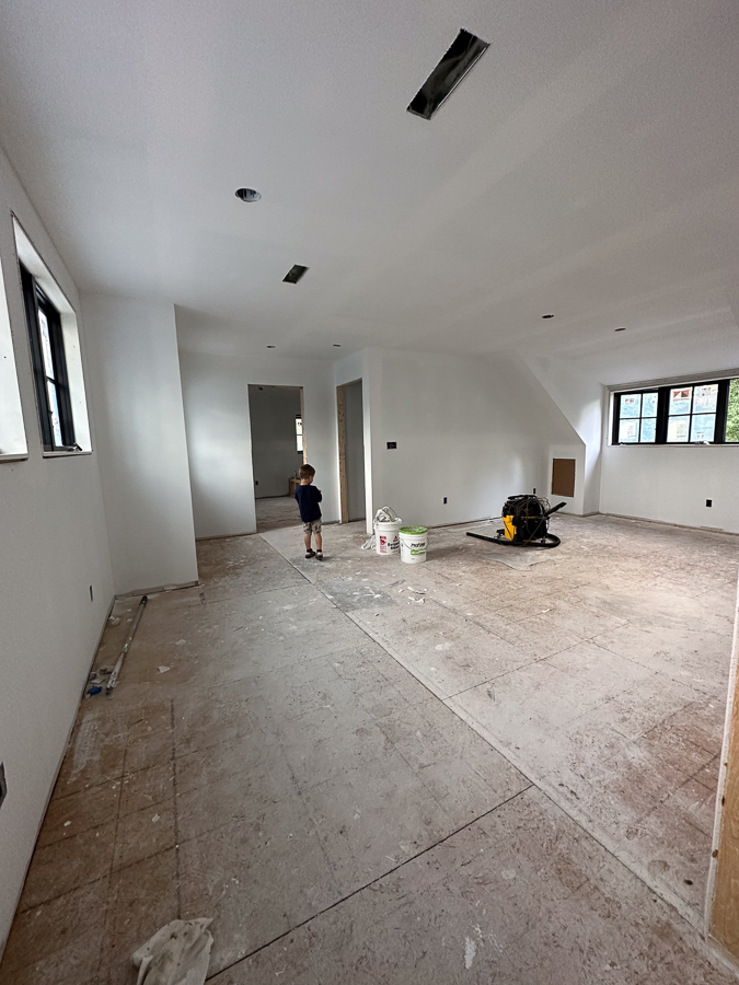 Bedroom drywall