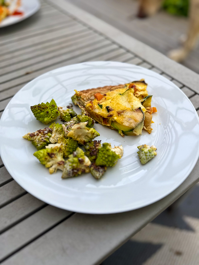 Blue Apron Quiche and Strange Kind of Roasted Cauliflower