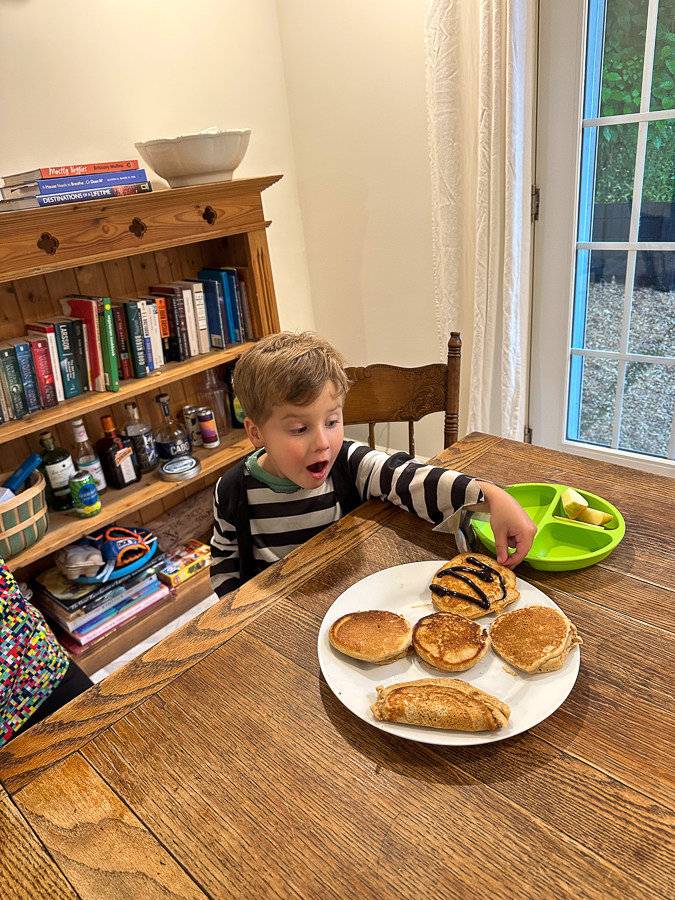 Pancakes with the boys