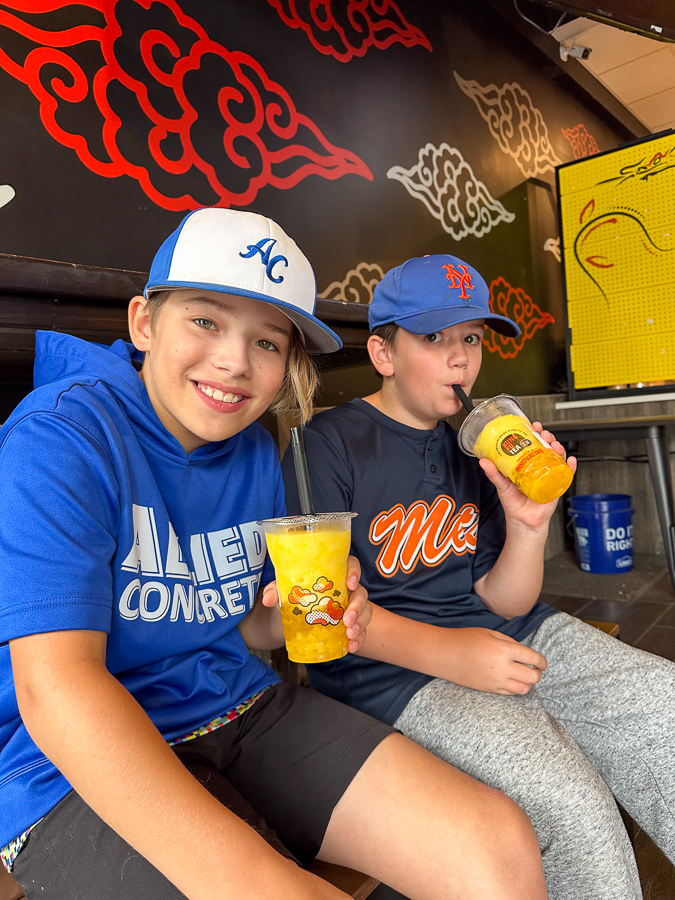 Bubble tea at Kung Fu Tea | Life With Boys