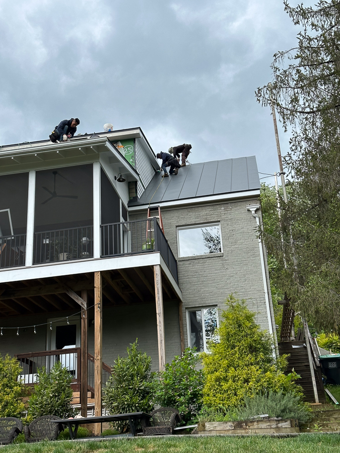roof panel installation