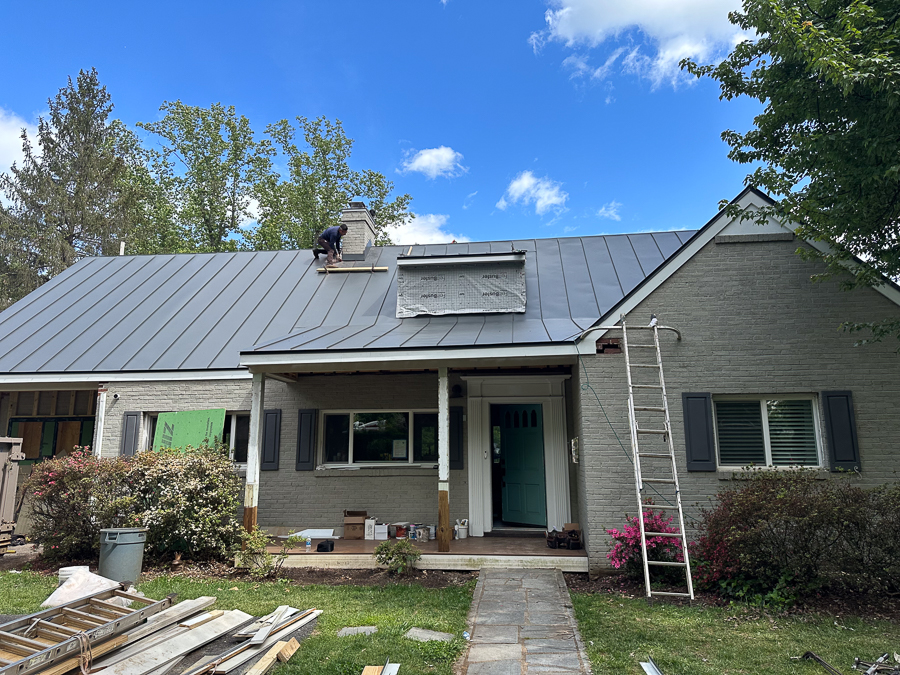 house with metal roof