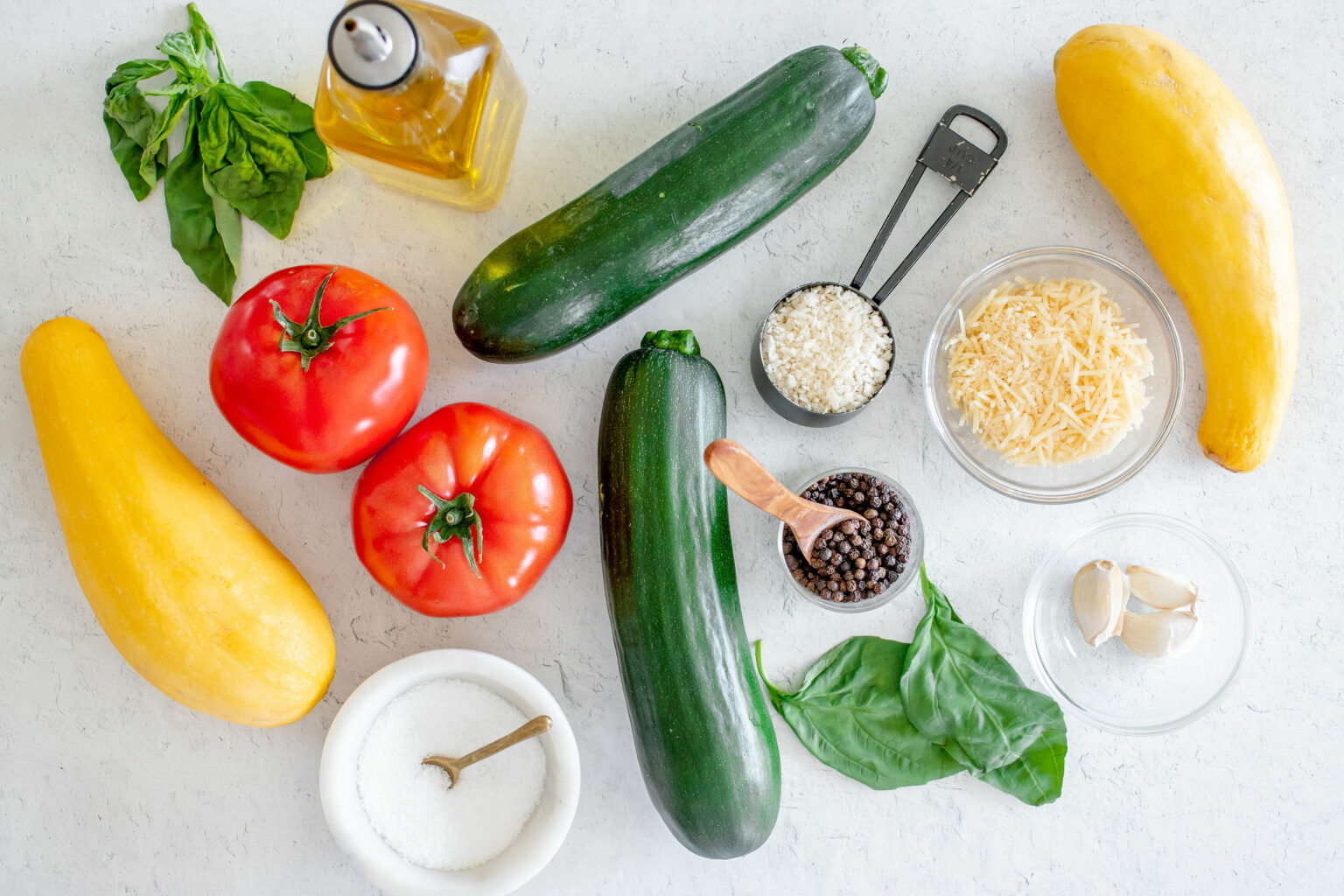 Squash Casserole ingredients