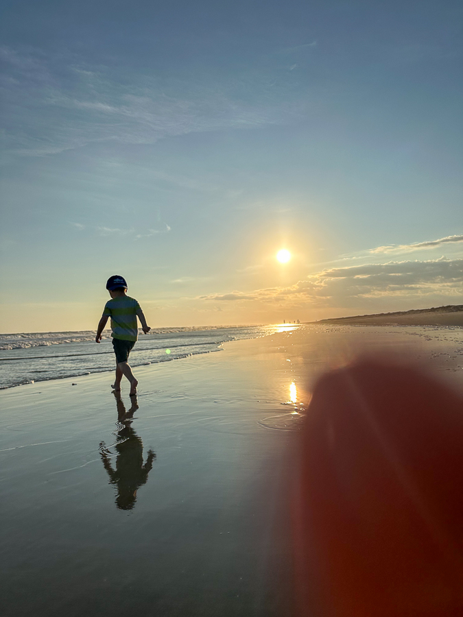 sunset at the beach