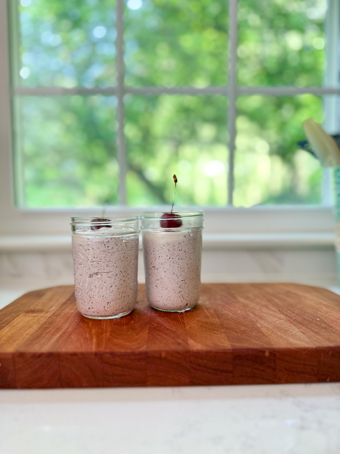 Cottage Cheese Fruit Salad in jars