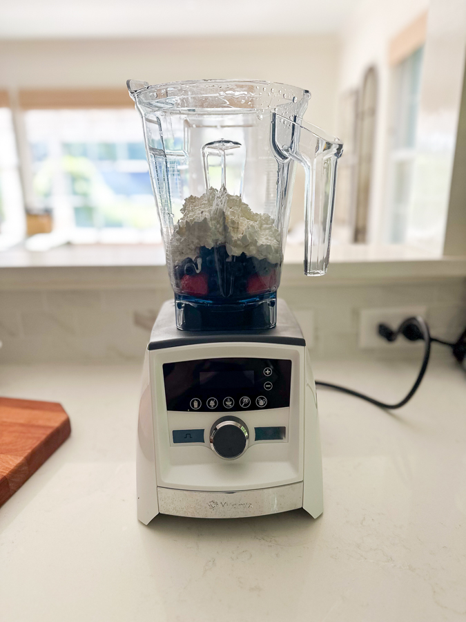 ingredients in blender