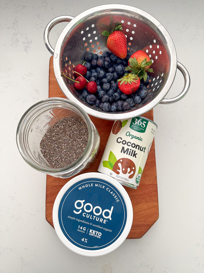 Cottage Cheese Fruit Salad ingredients