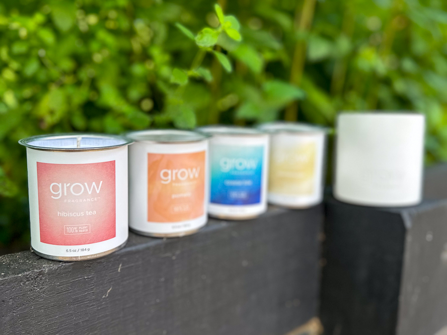 Grow Fragrance candles