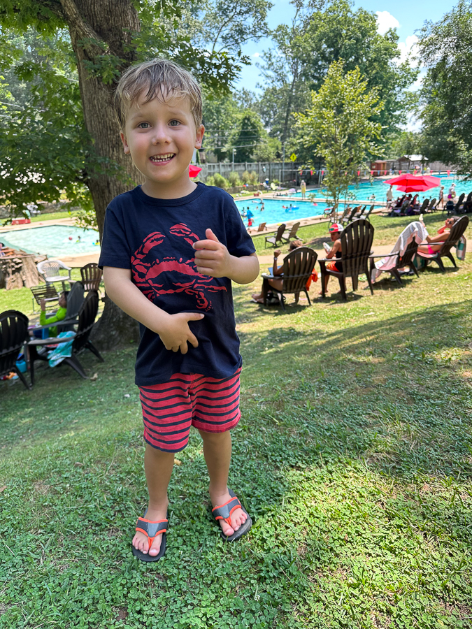 Mommy Camp pool time