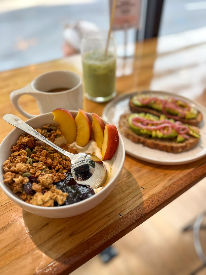 breakfast at Not Just Coffee