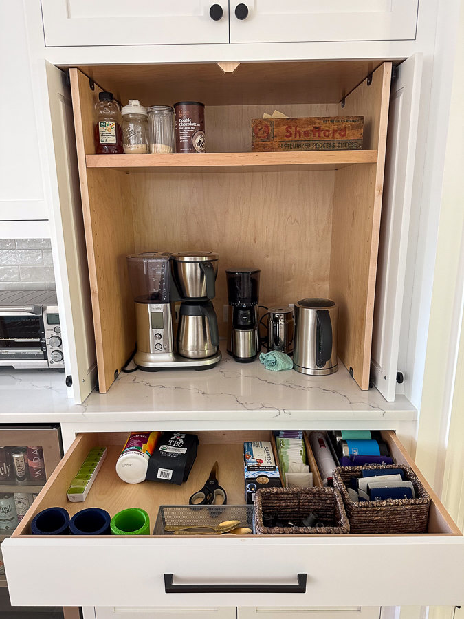coffee and tea area at home