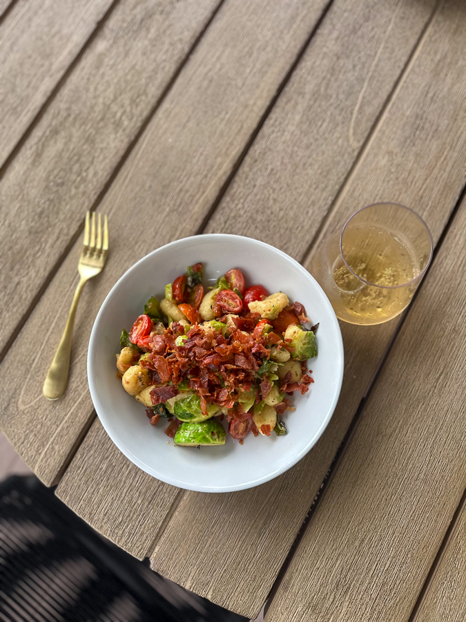 Blue Apron Gnocchi with Pancetta