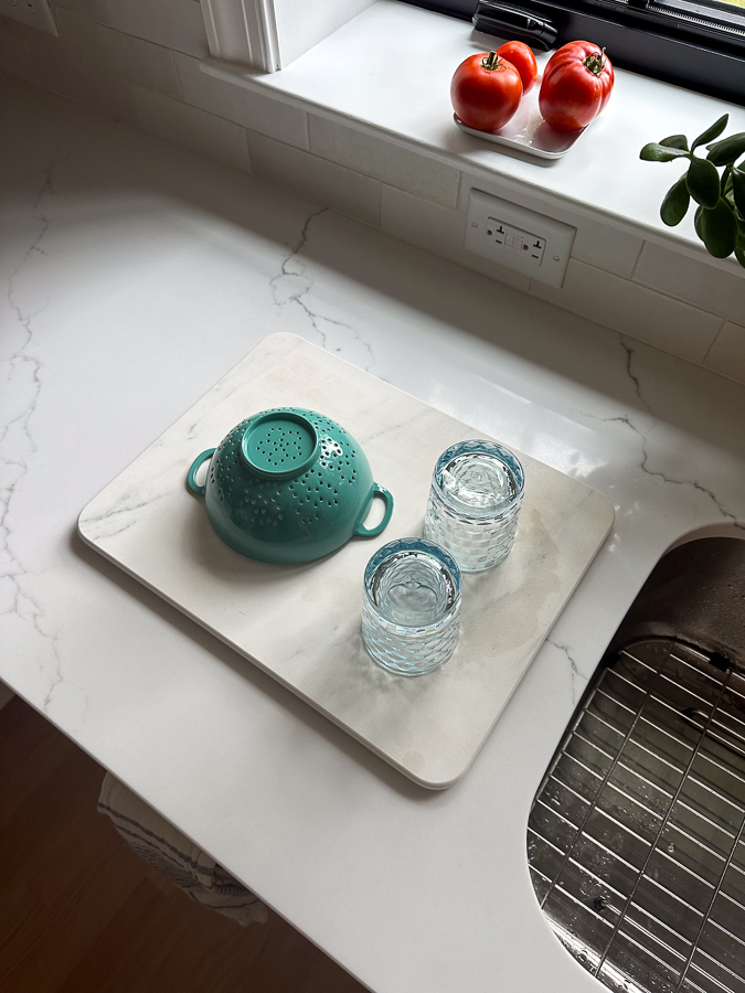 Stone Drying Mat in kitchen