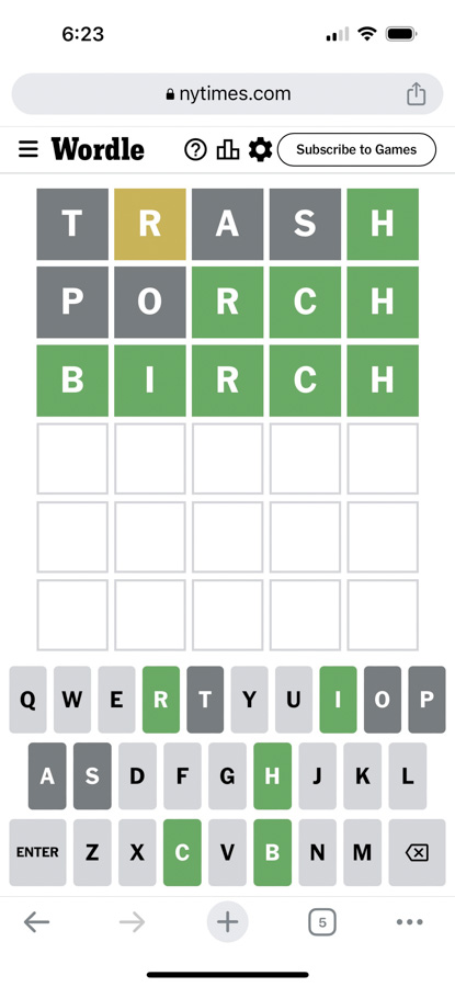 Wordle screenshot | Mazen's 11th Birthday