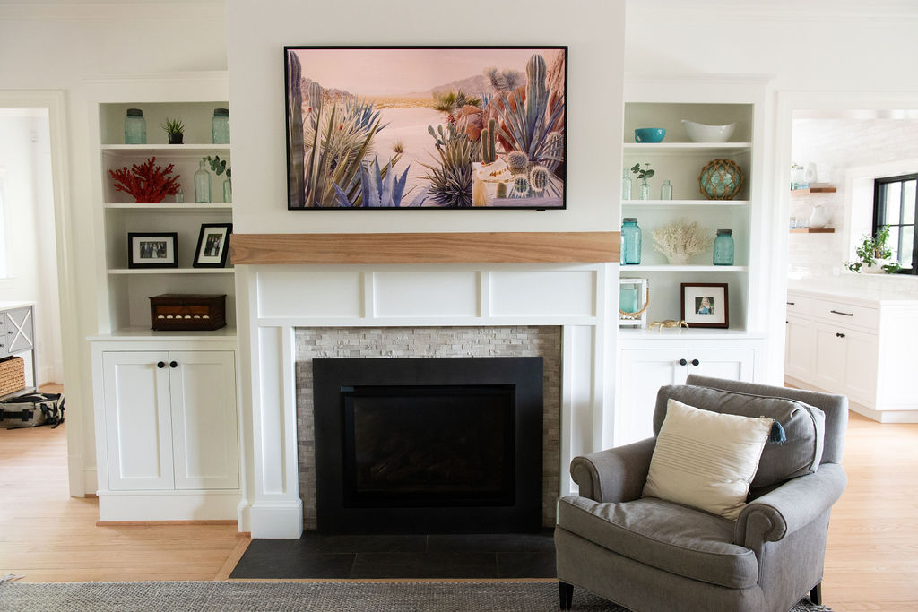 living room after renovation