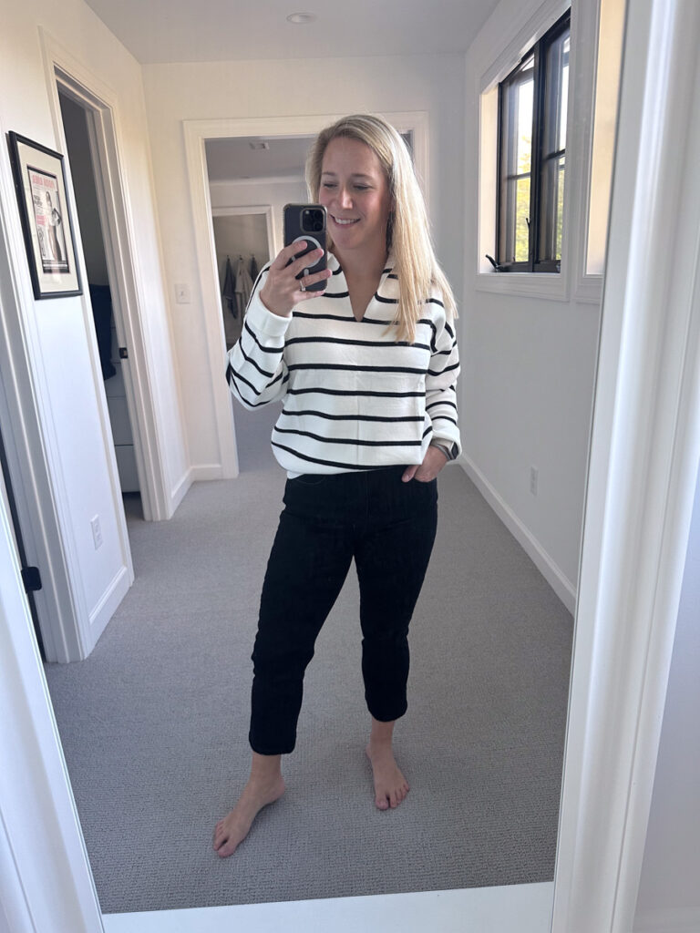 striped Amazon sweater