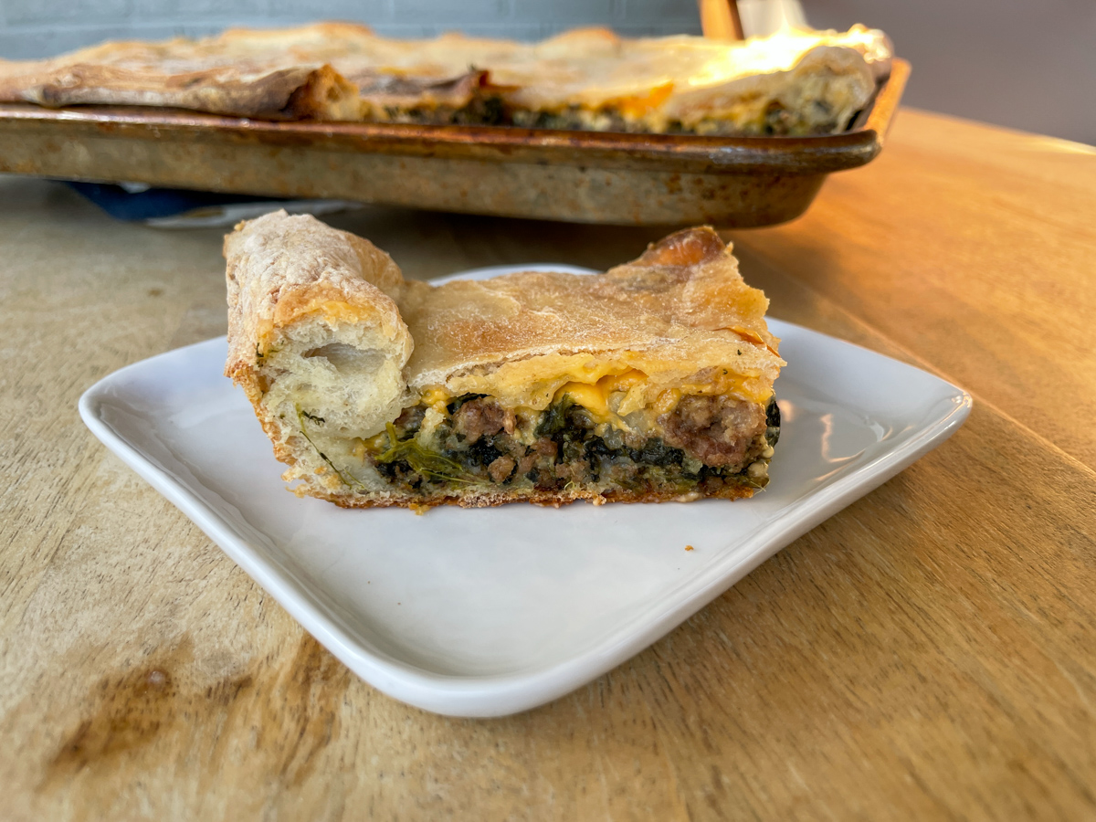 Christmas Pizza (Sicilian Stuffed Pizza)