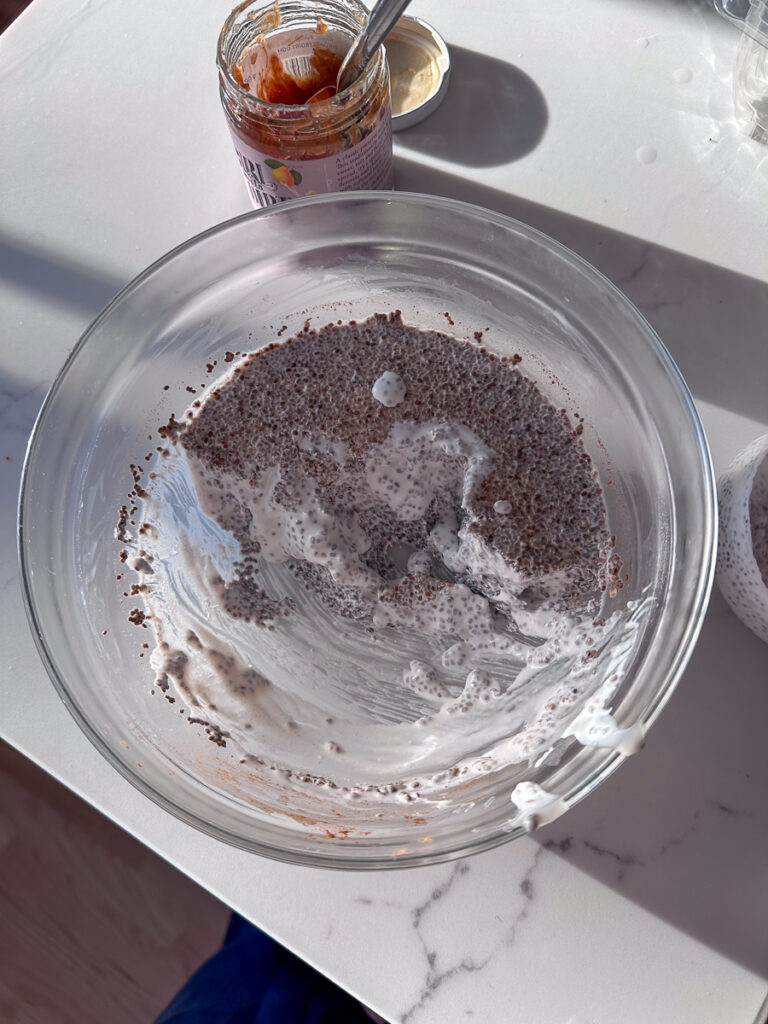 chia pudding at home