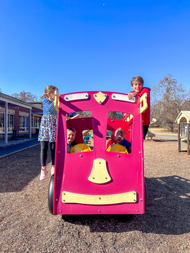 Greer Elementary's playground | A Very Cousin Weekend