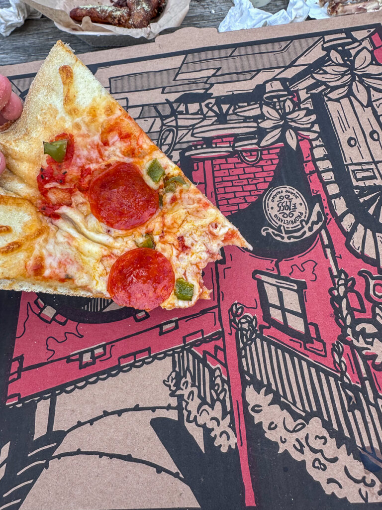 pizza and wing dinner | A Very Cousin Weekend