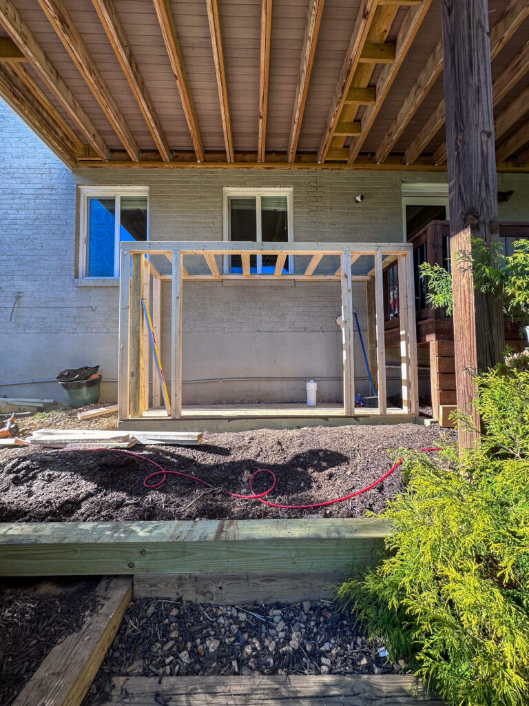 DIY Storage Shed step 1