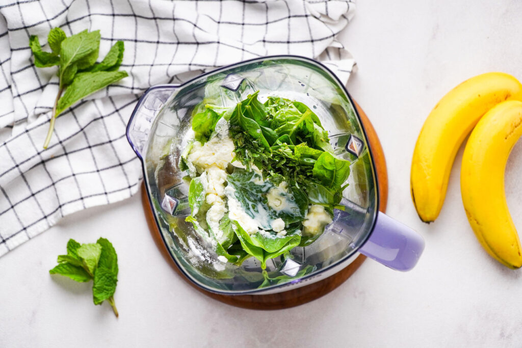 Add ingredients to the blender
