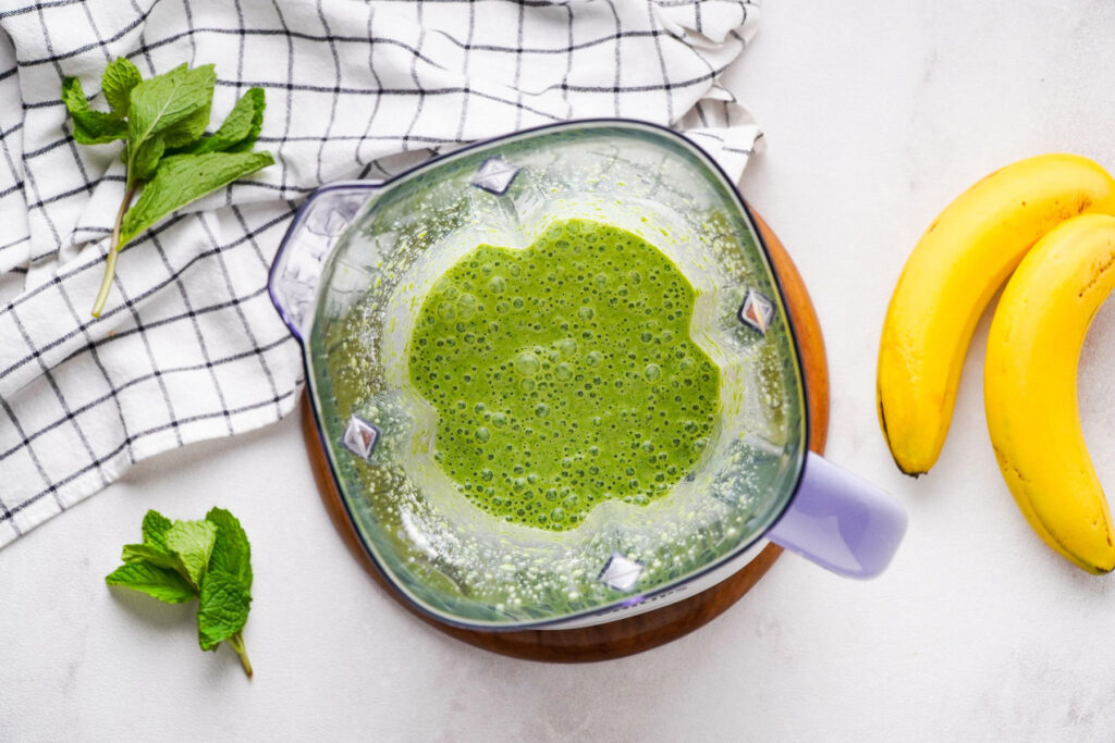 blended smoothie ingredients