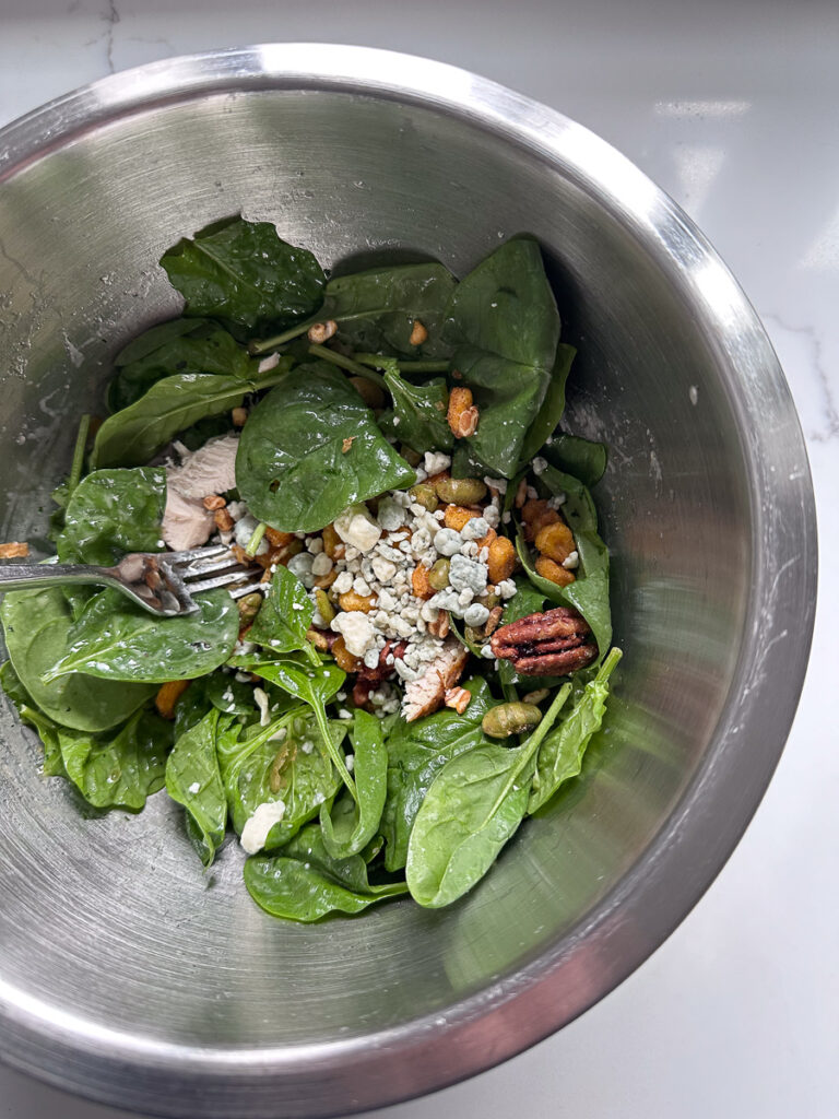 Chicken + Blue Cheese + Pecans + Spinach
