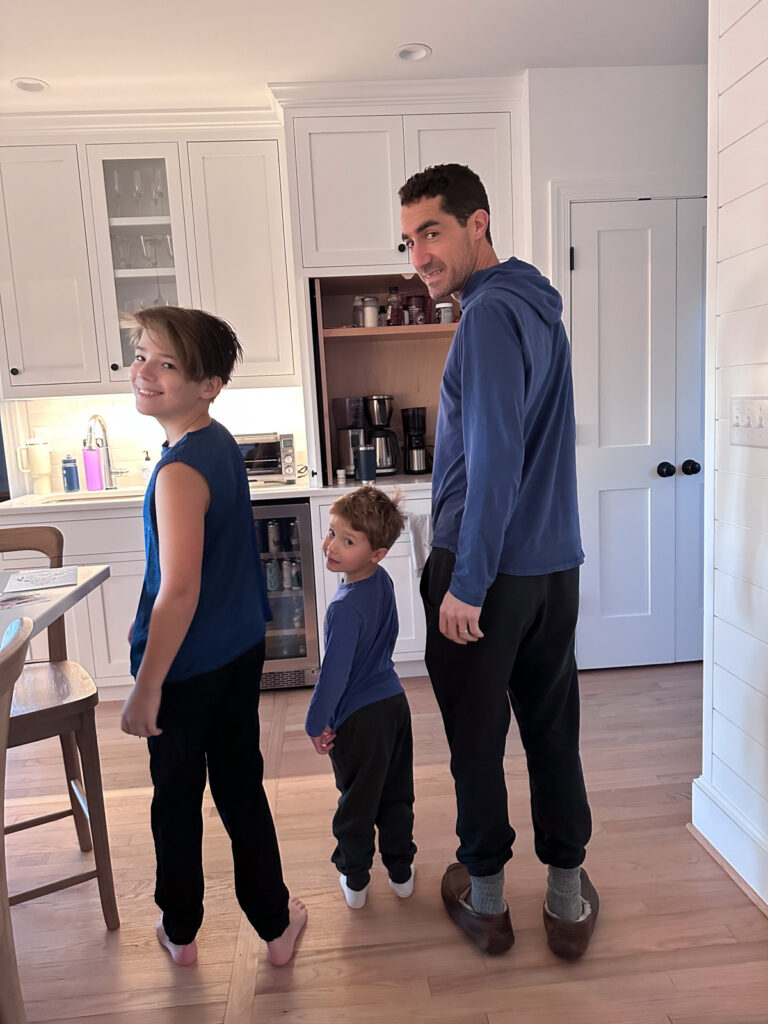 dad and sons
